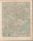 Lincolnshire Lincoln, Grantham, Boston, - John Careys Antique 1794 Map