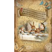 Alice In Wonderland Large Metal Sign 