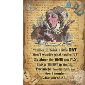 Alice In Wonderland Large Metal Sign 