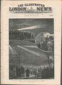 1898 Woodgrain Antique Print The Giant Causeway Ireland