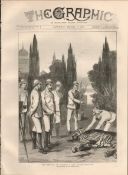 Victorian Highland Wedding Antique 1876 Newspaper