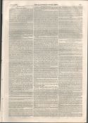 Queens College Cork Inauguration 1849 Antique Newspaper