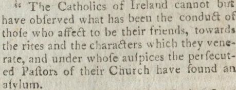 Rebels Served with Notice to Prepare for their Departure to America 1798 Rebellion