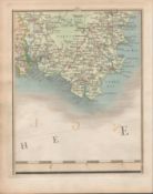 South Devon Torbay Brixham Paignton John Cary’s Antique 1794 Map