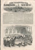 Billingsgate Fish Market Antique Victorian 1849 Newspaper