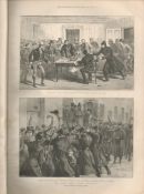 1887 Irish Land Wars Galway after the Arrests of Messer’s 0’Brien & Dillion.