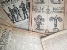 16 Antique Editions The Irish Fireside Newspapers 1883-1886.
