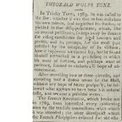 Wolfe Tone his days at the Dublin Law Courts to the Leader of the 1798 Rebellion.