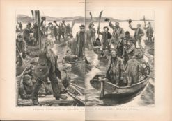 Sketches Of Ireland Proclaimed Meeting Cork 1888 Antique
