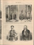 The Royal Visit To Nottingham Antique 1878 Newspaper