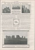 Stonehenge Fall of the Trilithon 1901 Antique