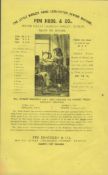 Antique 1871 Selection of Victorian Irish Advertisements.