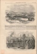 View of Cork From Lundayswell Hill 1849 Antique.