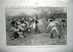 1901 Rugby England v Scotland Home Nation Championship Match