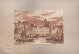 The Savoy Palace Strand Rare 1888 Antique View London