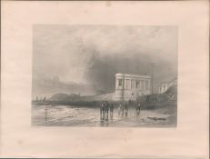 Southport 1842 Antique Steel Engraving.