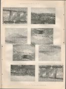 1887 Irish Land Wars House of a Man Attacked in Limerick by a Body of Masked Men