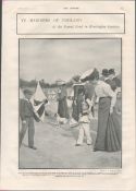 Model Yacht Racing Kensington Gardens 1902 Antique Print