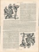 The Guildhall School Of Music Antique 1889 Newspaper