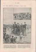 At The Seaside Glimpse At Bognor Regis Antique 1900.