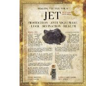 Jet Crystal Gem Stone Healing Virtues Large Metal Wall Art