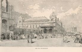 1880 Victorian View Scarborough Landmarks