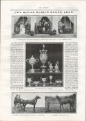The Royal Dublin Horse Show 4-Page 1901 Print