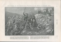 Charge of the Irish Inniskilling Fusiliers in Battle 1900.