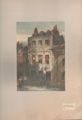Isaac Newtons House Leicester Square Antique 1888 Views of London