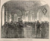 Antique wood Engraved Edition The Late Sir Robert Peel Antique 1850