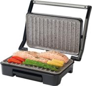(6E) 12 Items. 1x Salter Marblestone Health Grill & Panini Maker RRP £26. 2x Non-Stick 3 In 1 Sandw