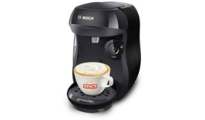 (7J) RRP £99.99 Each. 2X Bosch Tassimo Happy Coffee Machine Black.