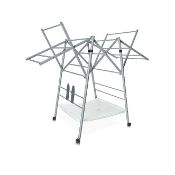 (6F) Lot RRP £75. 3x Items. 2x Addis Superdry Indoor Airer RRP £25 Each. 1x 30L Pedal Bin Silver £