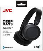 (7I) 9x Mixed Over Ear Headphones. 1x JVC Deep Bass Wireless Black. 1x Mixx Audio OX2 Wireless Marb