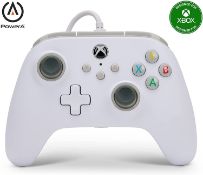 (7H) 4x Power A Xbox Enhanced Wired Controller White RRP £35.99 Each.