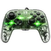 (7H) 4x Nintendo Switch Wired Controller. 1x Prismatic Afterglow Deluxe Audio RRP £44.99. 1x Powe