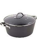 (6F) 5x Mixed Pan Items. 1x Scoville Neverstick Pro 32cm Stock Pot With Lid RRP £30. 1x Scoville Ne