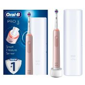 (7I) 2x Oral-B Pro 3 3500 Electric Toothbrush RRP £90 Each. 1x Black Edition Cross Action. 1x 3D Wh