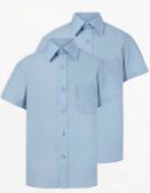 (11B) 12x Mixed Clothing Items. To Include 2x Blue School Shirt Short Sleeve 1x White School Shirt.