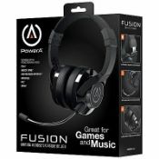 (7H) 5x Power A Fusion Multiplatform Gaming Headset Black.