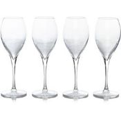 (6A) Approx 37x Mixed Drinking Glasses. To Include 26x Wine Glasses. 3x Smoked Champagne Flutes. 1x