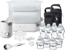(7M) Lot RRP £125. 3x Tommee Tippee Items. 1x Closer To Nature Complete Feeding Set RRP £84.99. 1x