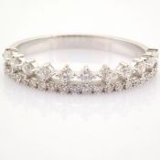 IDL Certificated 14k White Gold Diamond Ring (Total 0.34 ct Stone)