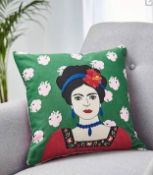 Lot RRP £160. 9x Cushion. 2x Etch Butterfly Cushion Cotton EZ430PS (45 x 45cm) RRP £24 Each. 2x Dre