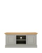 RRP £179. Ashford TV Stand Grey/Oak Effect. (H52.5 x W120 x D40cm). IX207PS.