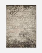 RRP £94. Origins Poetic Reflection Woven Rug Grey. (120x 170cm). LO352PS.