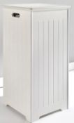 Lot RRP £98. 2x Items. 1X New England Slimline Laundry Hamper White RRP £49 (QN913). 1x New Englan