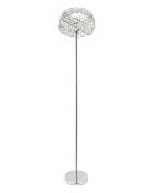 RRP £89. Twist Acrylic Floor Lamp Clear. (H49.5 x W21.5 x D21.5cm). YW836KQ.