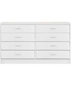 RRP £159. Marisota Darwen 4+4 Drawer Chest White. YL065PS.