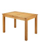 RRP £429. Norfolk Oak and Oak Veneer Large Extending Dining Table. H75 x W80 x L120-170cm. XK776PS